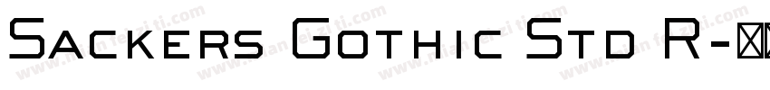 Sackers Gothic Std R字体转换